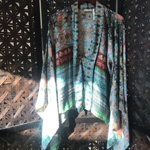 Anthropologie Silky Kimono Top